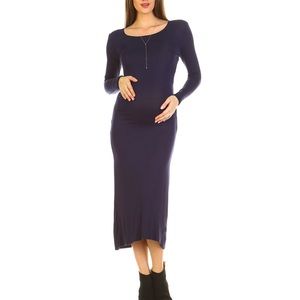 Brand New, with Tags White Mark Maternity Dress. Color: Navy. Size: Small.